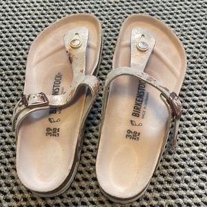 Birkenstock gizeh rose gold and copper size 39